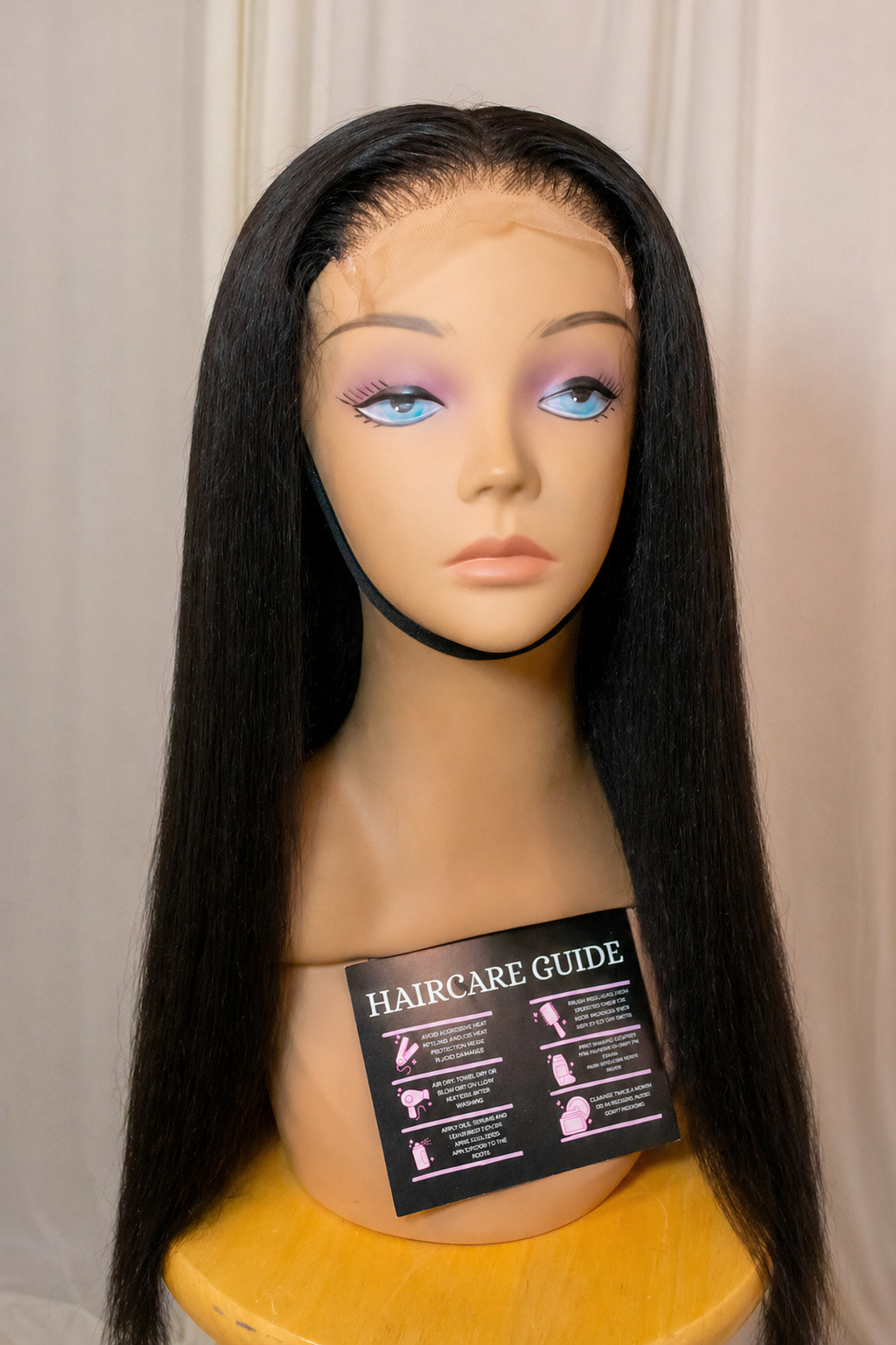 5x5 20" straight wig